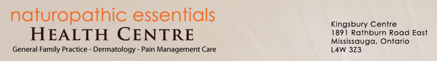 Naturopathic Essentials Health Centre - Mississauga Naturopath for Dermatology and Pain management